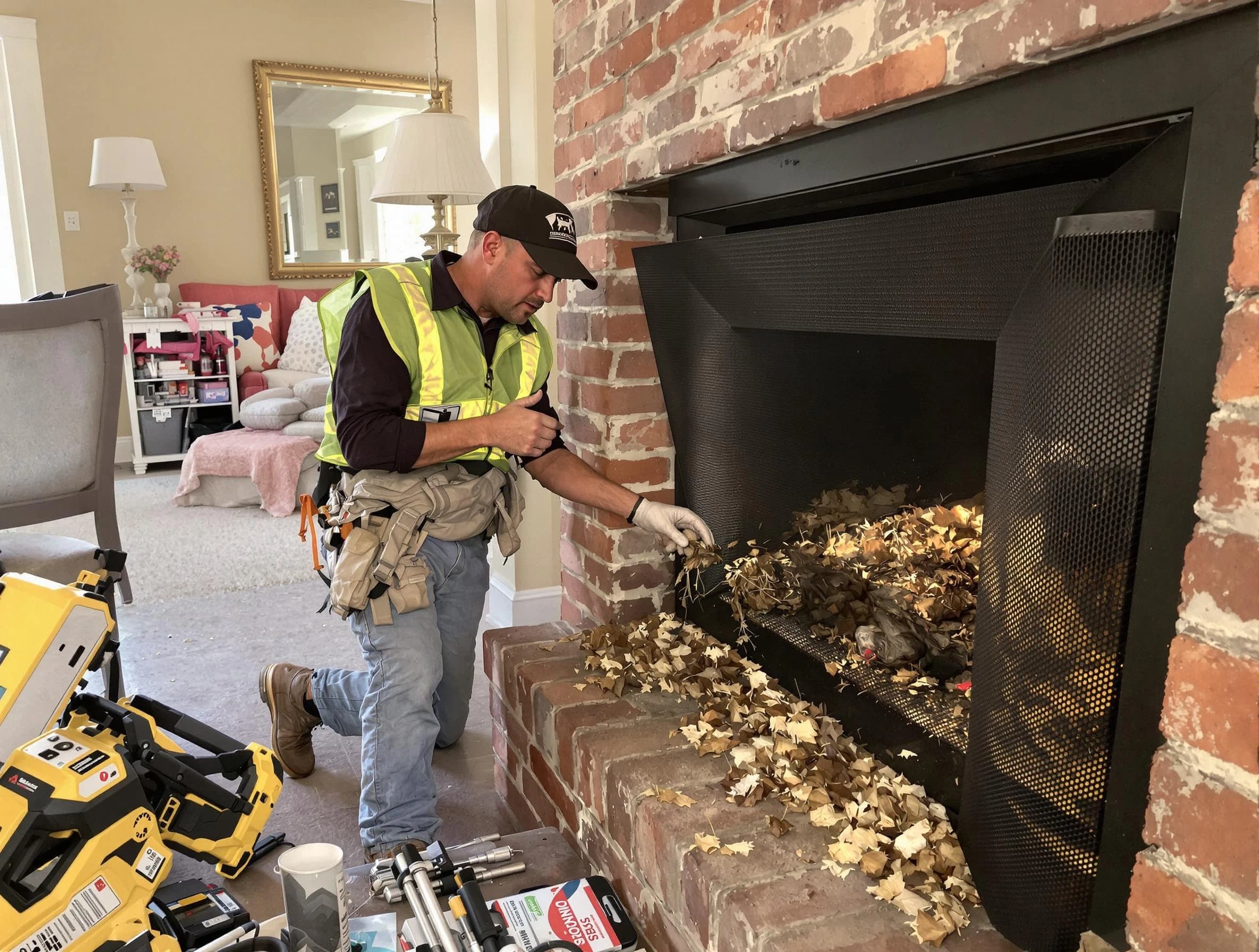 Safe screening installation by Scotch Plains Chimney Sweep in Scotch Plains, NJ