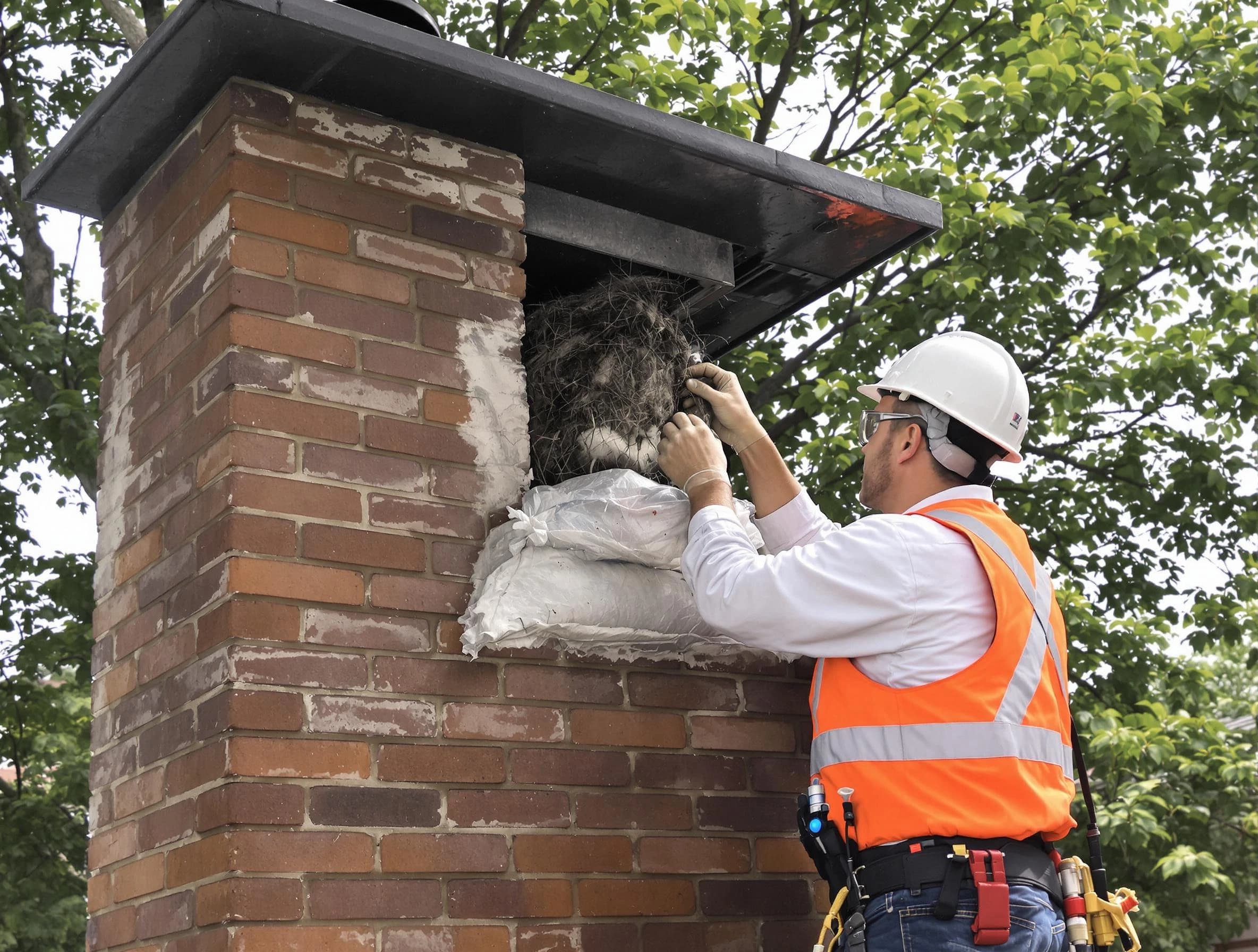 Humane removal of debris and animals by Scotch Plains Chimney Sweep in Scotch Plains, NJ