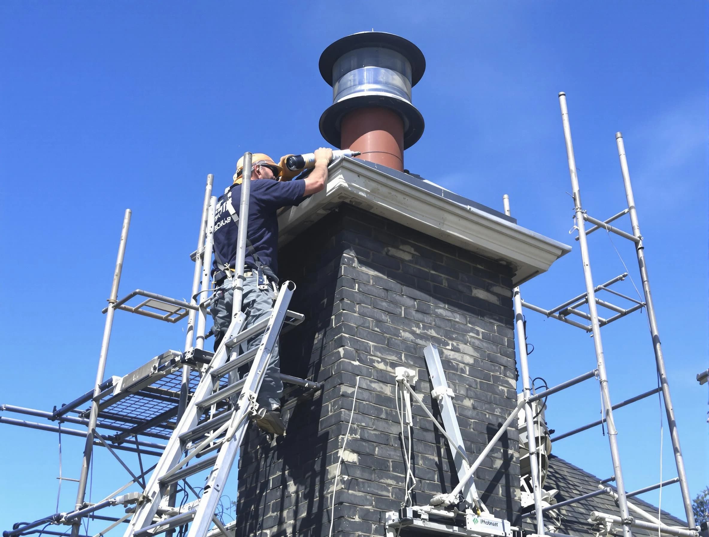 Sturdy chimney crown finished by Scotch Plains Chimney Sweep in Scotch Plains, NJ