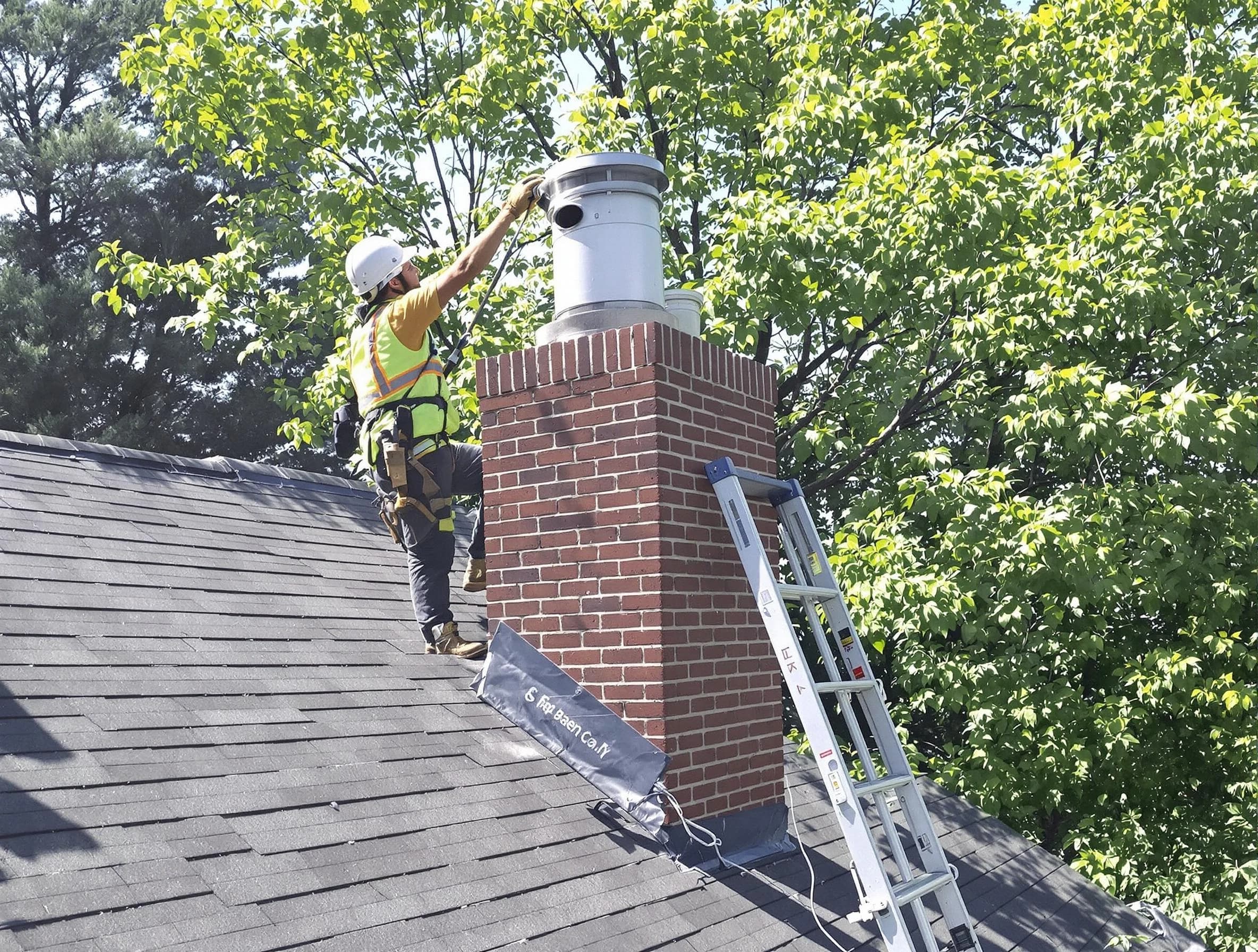 Chimney liner inspection by Scotch Plains Chimney Sweep in Scotch Plains, NJ