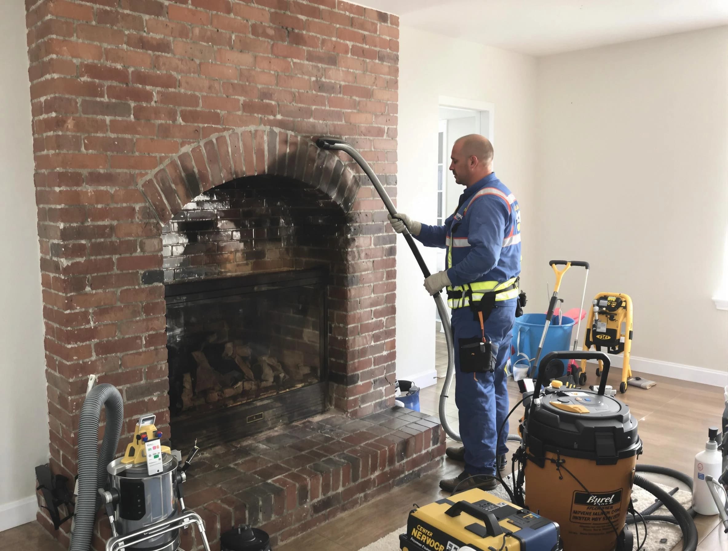 Scotch Plains Chimney Sweep expert performing detailed chimney sweep in Scotch Plains, NJ