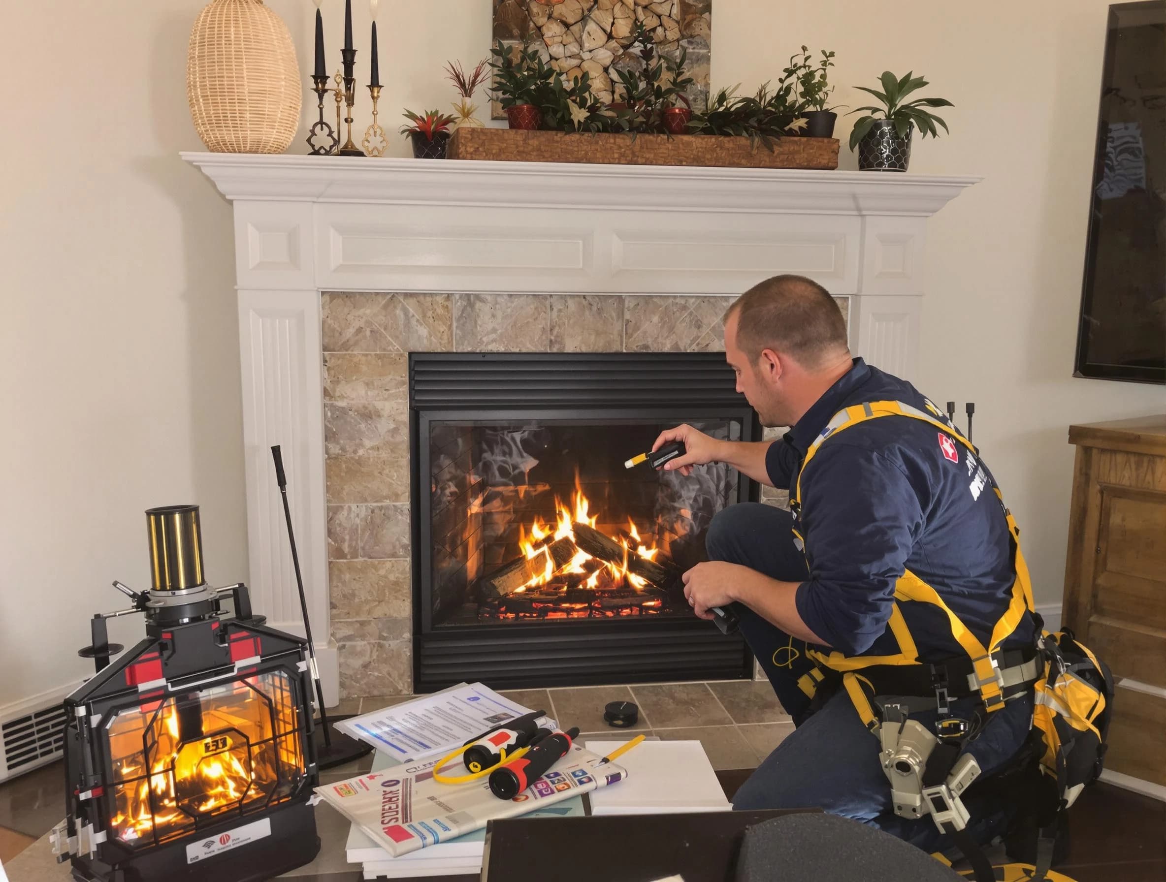 Safety-focused fireplace inspection by Scotch Plains Chimney Sweep in Scotch Plains, NJ