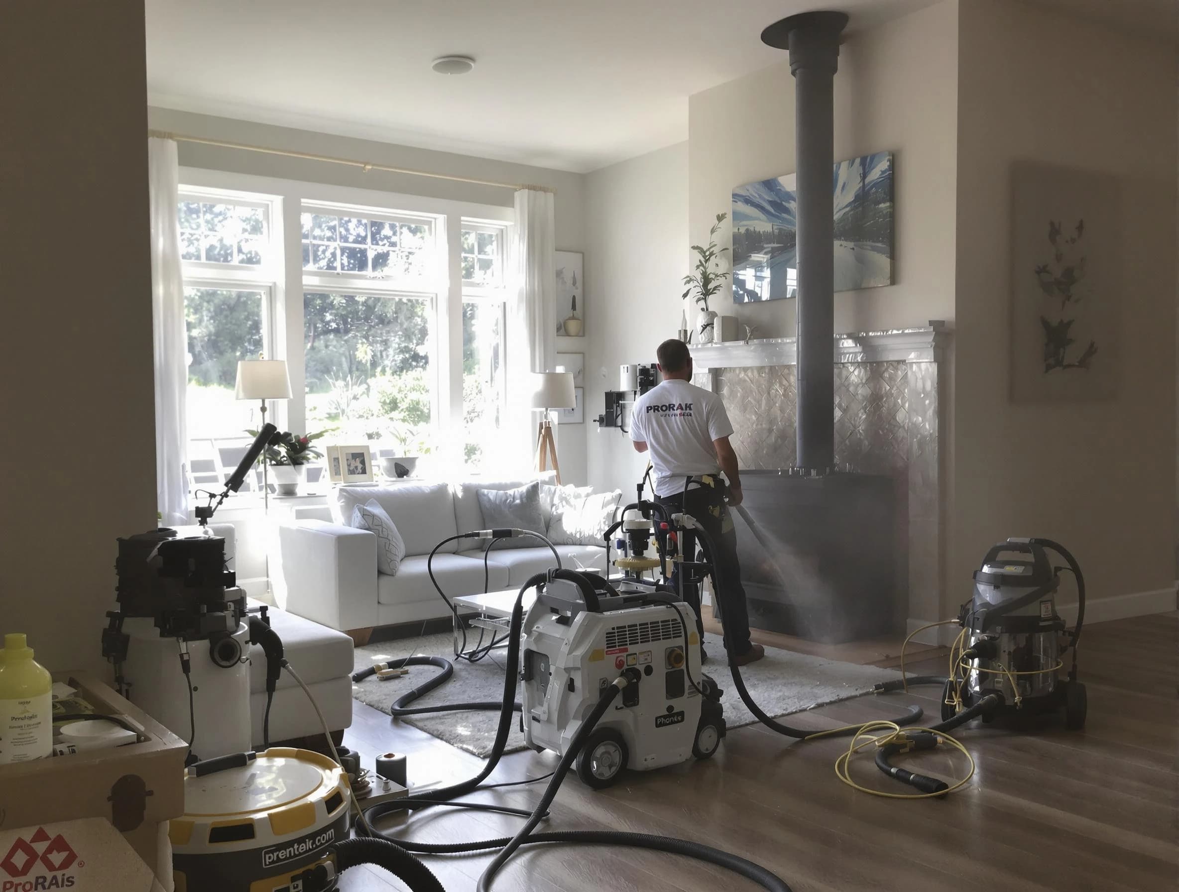 Soot removal service by Scotch Plains Chimney Sweep for a fireplace in Scotch Plains, NJ